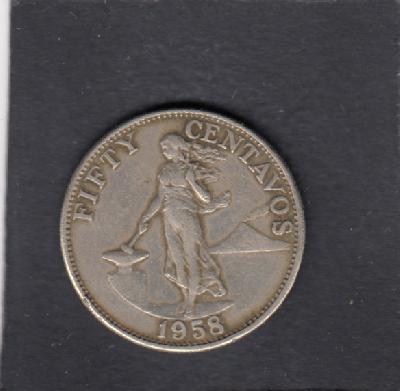 Beschrijving: 50 Centavos MOUNTY